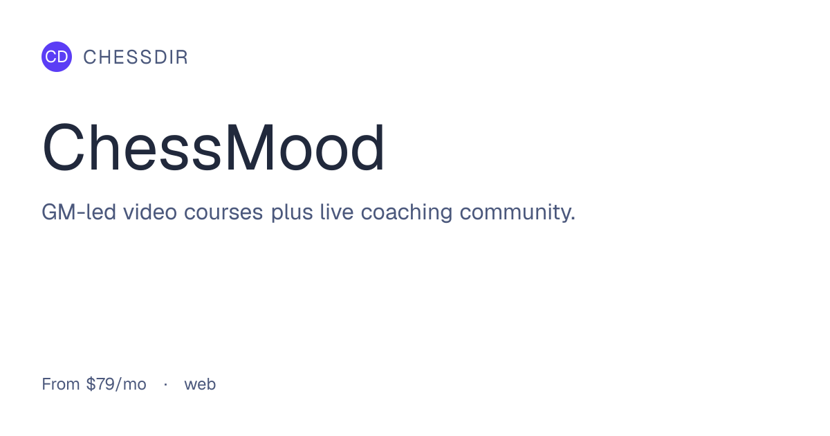 ChessMood review (2026): verdict, features, pricing - ChessDir